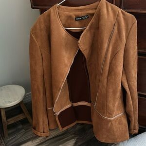 Shown brand brown suede jacket XL